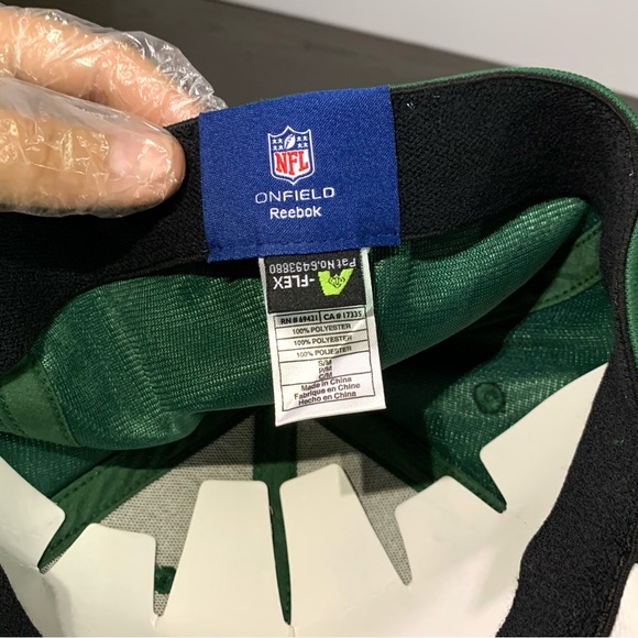 Vintage NFL Reebok NY Jets On-Field Hat Size S/M New Green Retro - Picture 5 of 6